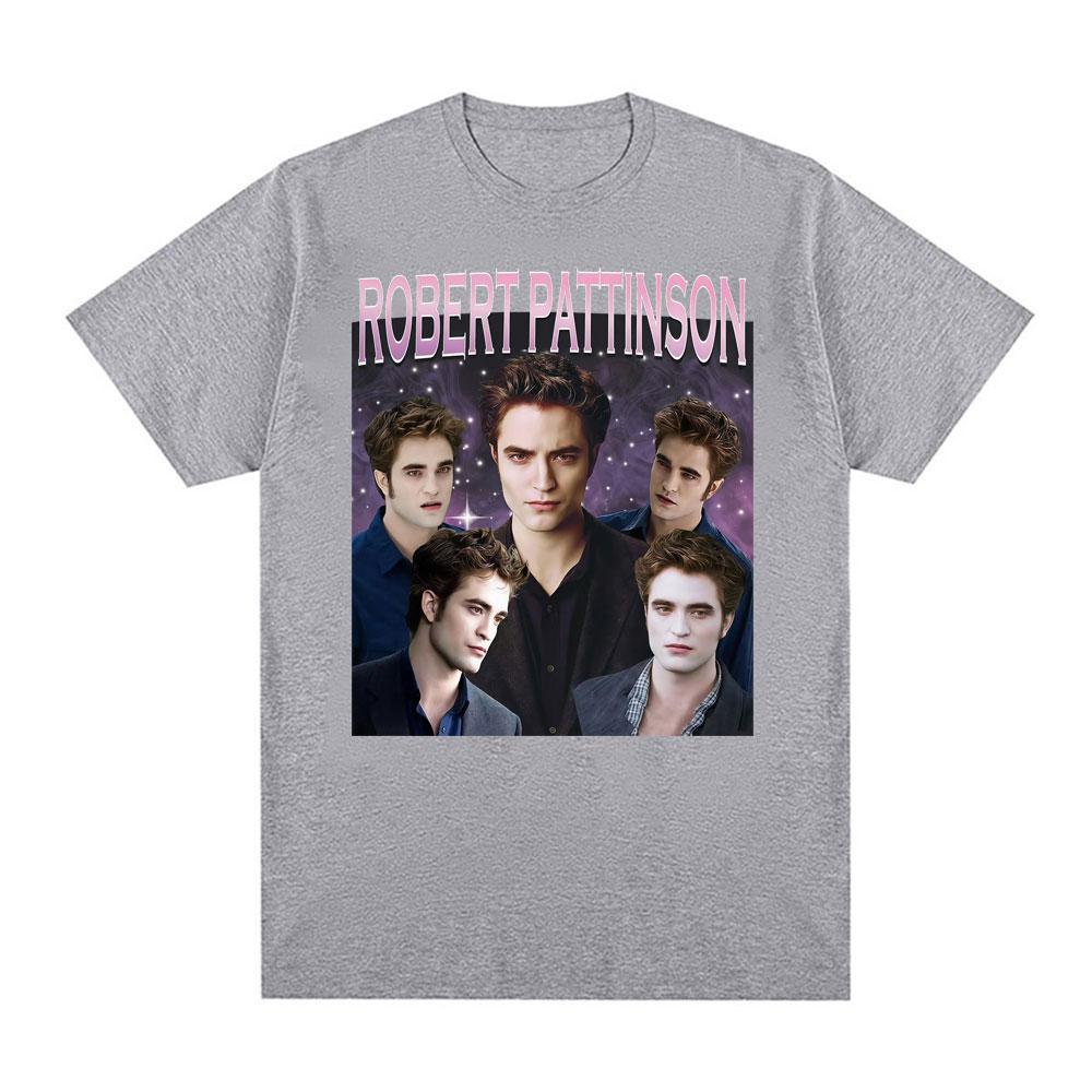 Twilight Saga Robert Pattinson Vintage 90s T Shirt Unisex Women Fashion Harajuku Short Sleeve Tshirts Cotton Classic T Shirts