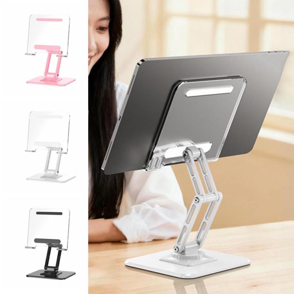 Metal Frame Tablet Foldable Holder Transparent Tablet Phone Bracket Foldable Tablet Stand  Office