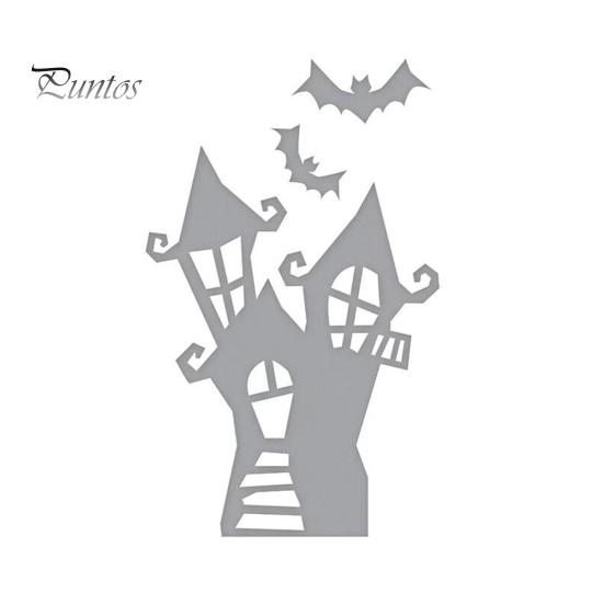 

Хэллоуин Дом с привидениями Замок DIY Вырубной штамп Тиснение Скрапбукинг Трафарет