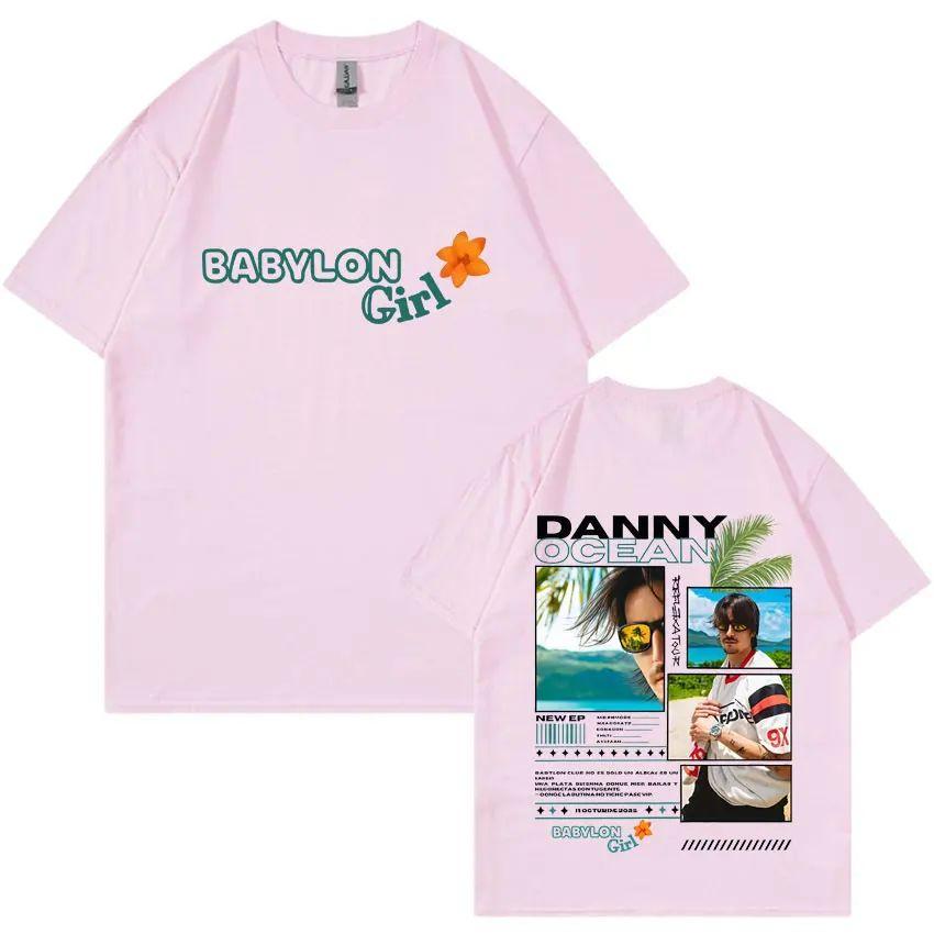 Hip Hop Casual Tshirts Rapper Danny Ocean Reflexa Tour Tees Double Sided Graphics Summer Cotton Printing Loose Tshirt Unisex