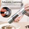 2 In 1 Stainless Steel Salt and Pepper Grinder Set Double Head Salt and Pepper Grinder Manual Salt and Pepper Mill Grinder New