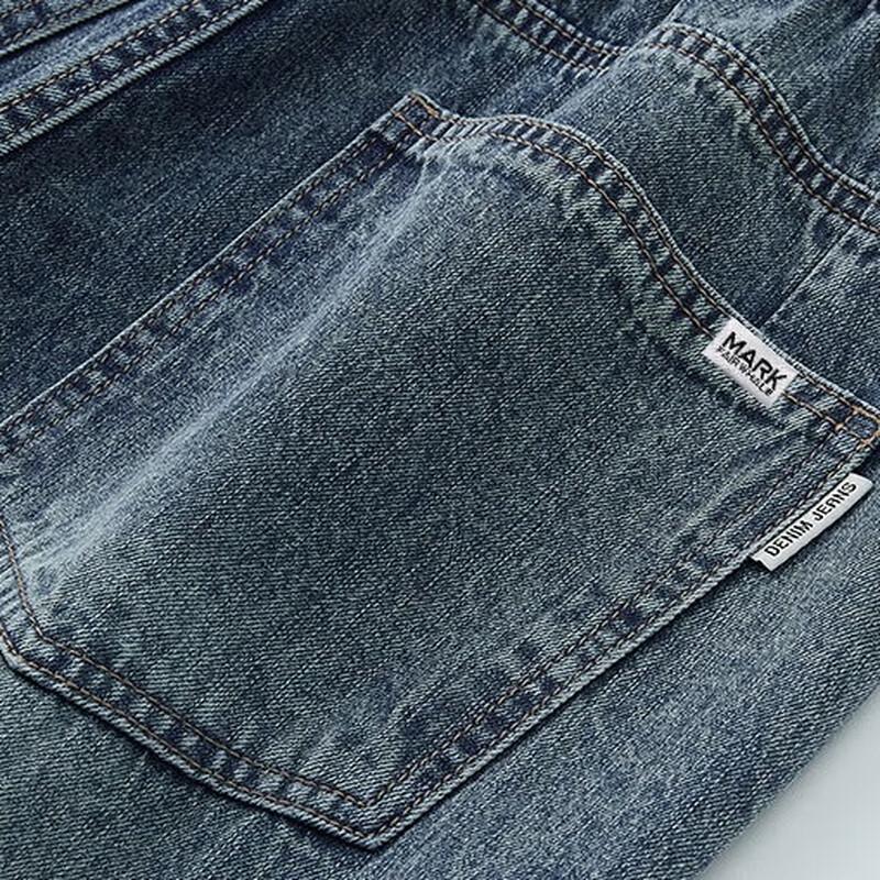 Mark Fairwhale Herren Lässige Gerade Retro Casual Jeans aus Denim
