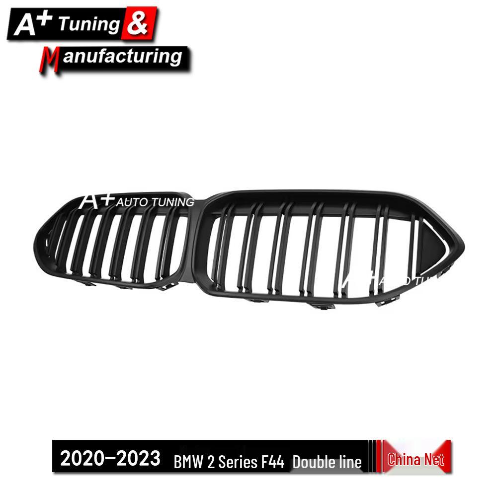 Matte Black Double-Line Grille for 2020-2023 BMW 2 Series F44