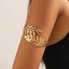 Baroque Women's Wedding Jewelry Set Bridal Earrings Gold Greek Goddess Hair Jewelry Upper Arm Cuffs Hair Headbands