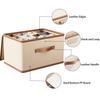 Storage Bins with Lids, Collapsible Closet Organizer Container, Fabric Organizer Box with Handles, Storage Boxes for Clothes