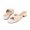 Barbara Women Rafia Fabric Casual Mule Sandals 3cm 2 Colors Bbj308