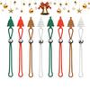 8pcs Christmas Tree Ornament Hooks Silicone Non-Slip Ties Reusable Decoration Hangers Multi-purpose Data Cable Organizer