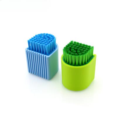 Silicone Laundry Brush Potted Soft Hair Cleaning Brush Mini Scrubbing Board Brush White Shoes Underwear Cleaning Ball