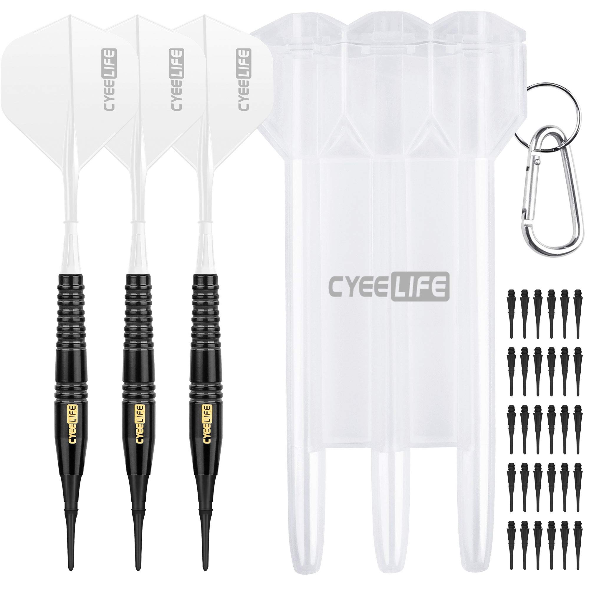 

CyeeLife 16g Pure Copper Soft Tip Darts Set Soft tip Darts(White)