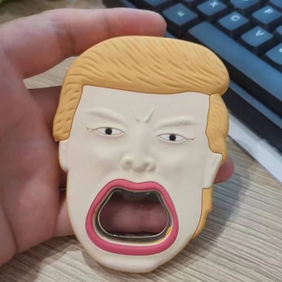 

Трамп Открывалка для бутылок Angry Face Дизайн Новый внешний вид Новинка Открывалка для пива Практичный кляп Подарок для дома Бармен Кухня Бар Вечеринка