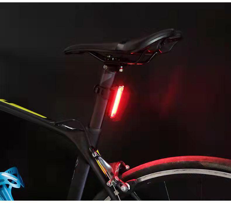 Bicycle USB Rechargeable Tail Light - Long Battery Life, Night Riding Brake Alert for Road Bikes