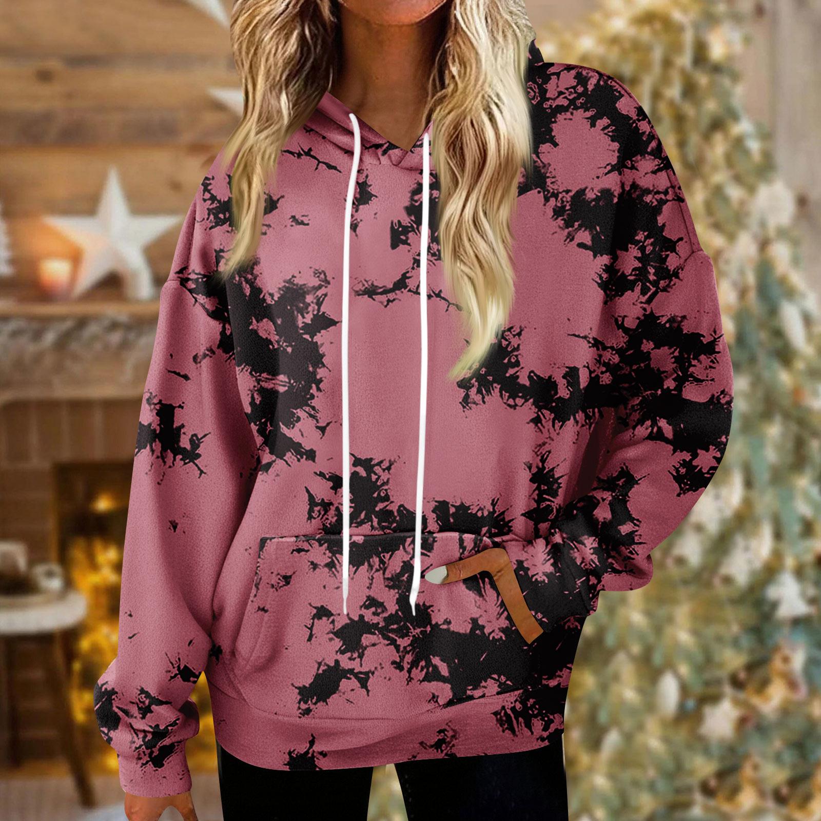 

Толстовки для женщин оверсайз зимние плюшевые милые свитшоты пуловер модная осенне-зимняя одежда XL арбуз красный