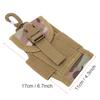 Outdoor Multi Functional   Waist Pouch Molle Belt for 4.5inch Mobile Phone Bag with Buckle(Black )