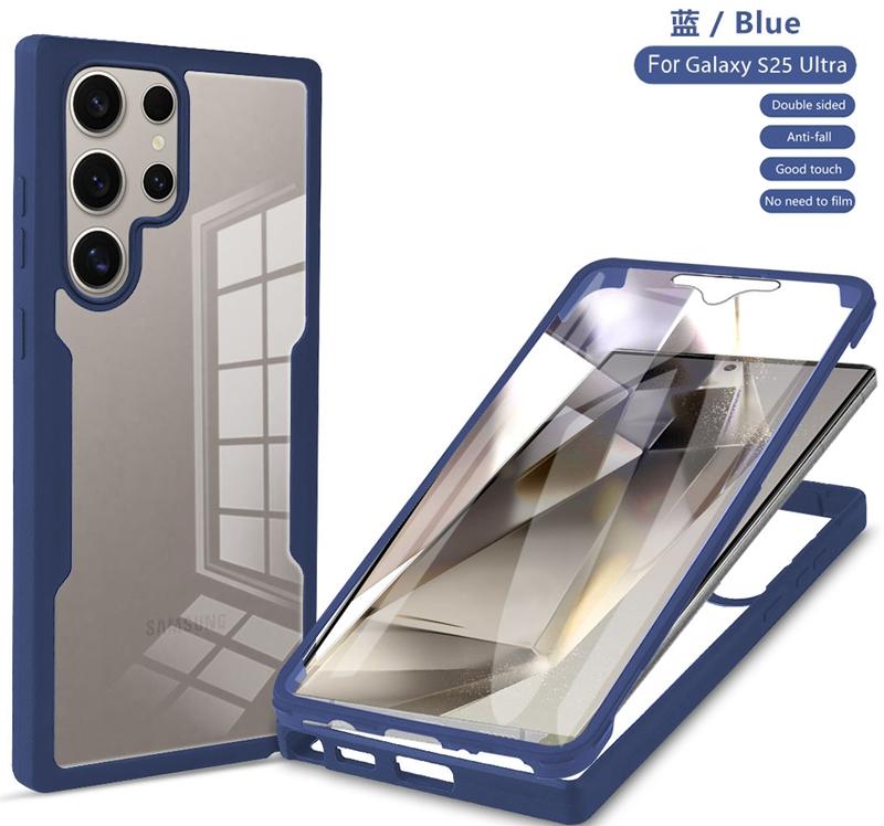 Shockproof 360 Full Body Screen Protector Cover For Samsung Galaxy S21 S22 S23 FE S24 Plus S25 Ultra Edge 5G Transparent Case