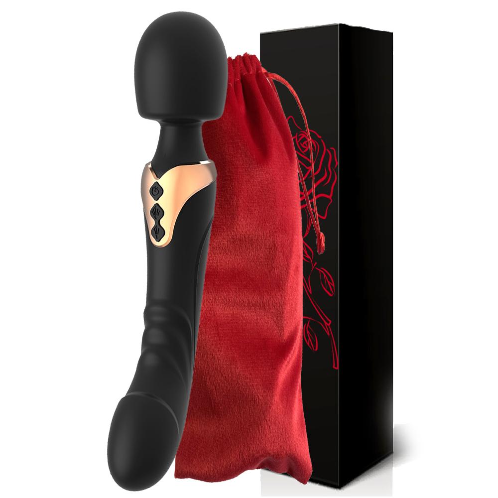 Powerful Dildos Vibrator Dual Motor Silicone Large Size Wand G-Spot Massager Sex Toy For Couple Clitoris Stimulator For Adults