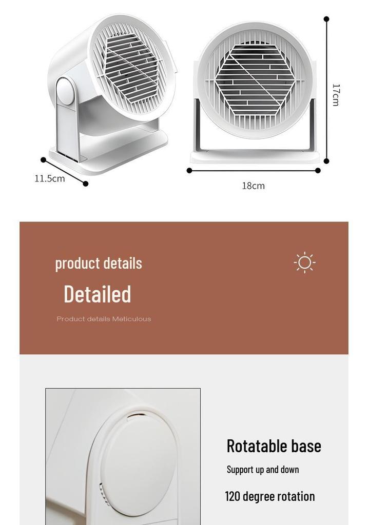 Compact Electric Desktop Heater and Foot Warmer