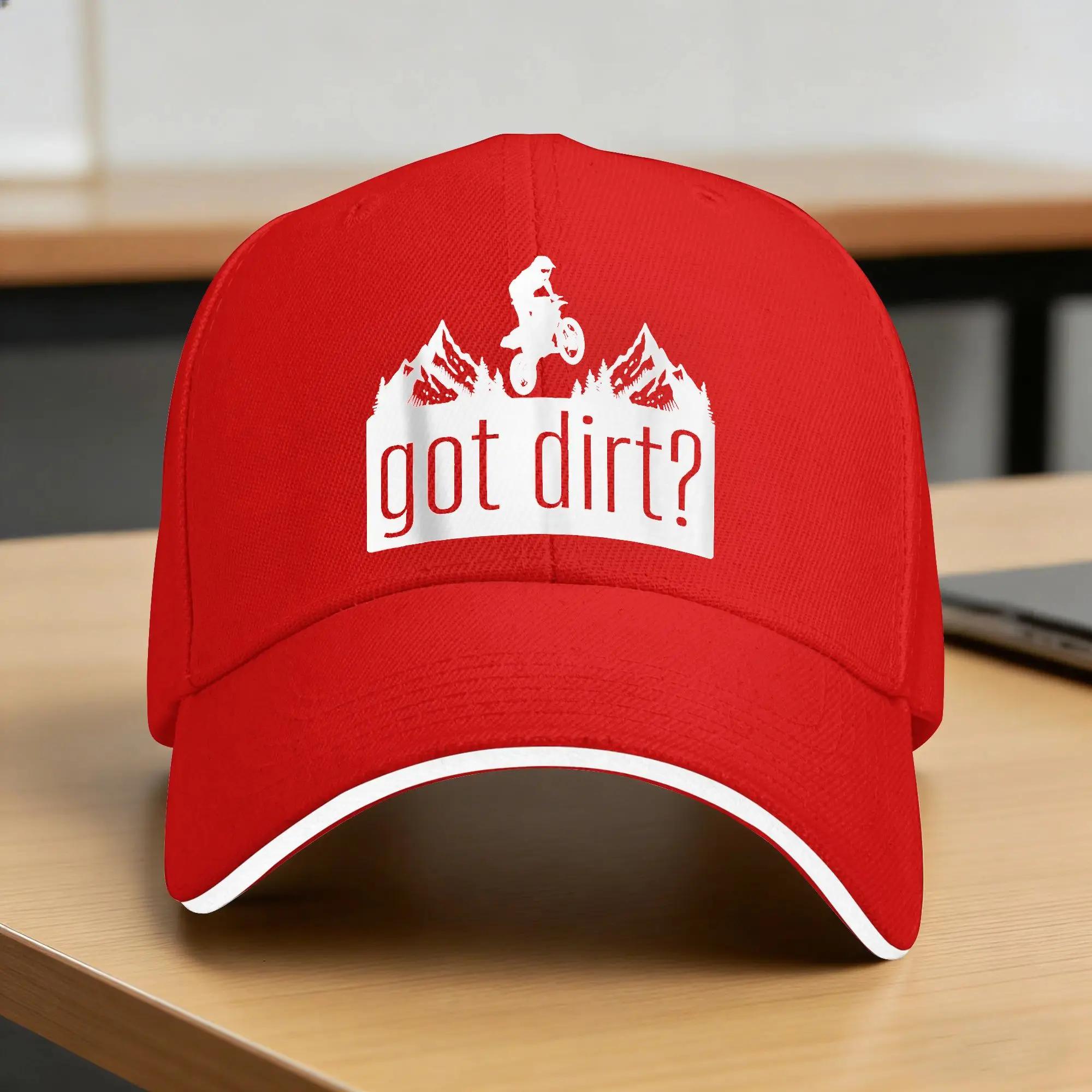 Got Dirt Dirt Bike Motocross Racing Graphic Baseball Cap  Women Unisex Design Trucker Hat Spring yk Funny  Sun Visor Snapback Cap One Size