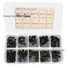 180pcs Black Nylon M2 Phillips Pan Head Screws, Hex Nuts, Standoffs, and Support Posts Set