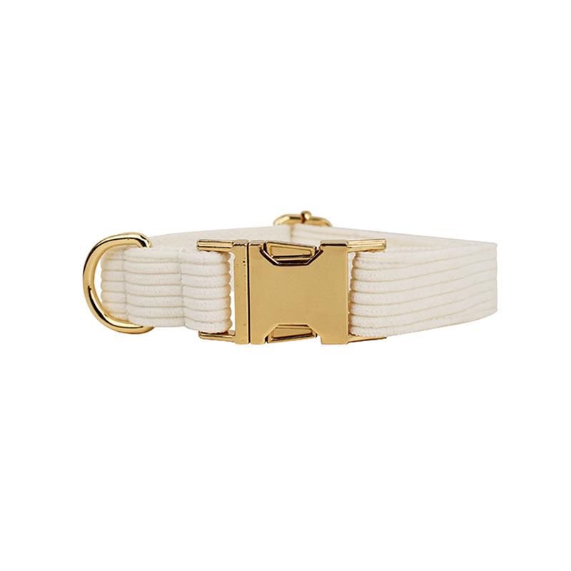 Corduroy Stripe Series Custom Dog Collar - New Style Pet Neckwear