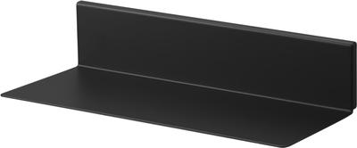 Yamazaki Jitsugyo [Gypsum Board Tweezers and Wood Screws Included] Compatible with Plaster Board Walls, Floating Toilet Shelf, Black, Approx. W30 X