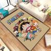 One Piece Straw Hat Pirates Square Floor Mat Living Room Bedroom Decor,Cartoon Welcome Mat