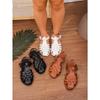 Women's Fashion Sandals Summer Women Roman Shoes Casual Comfort Soft Beach Shoes Flat Sandal