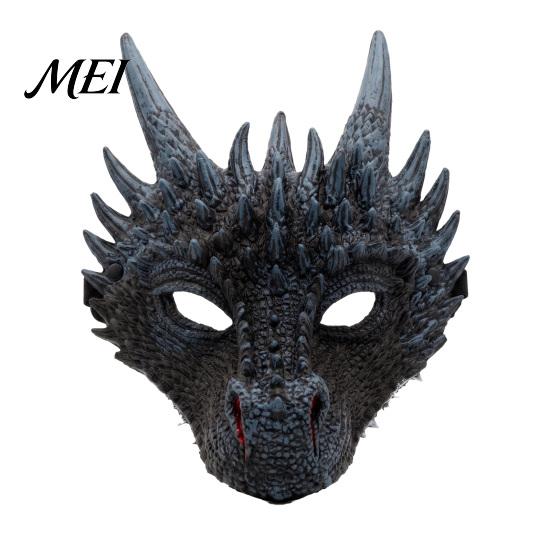 Breathable Cosplay Props for Adults Dragon Masque Adults, Halloween 3D Detailed Comic Exhibition Headgear Full Face Festival, Carnival Masquerade