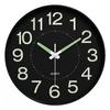 10 Inch Circular Minimalist and Fashionable Luminous Wall Clock Living Room Decoration Silent and Punch Free Wall Clock 3d