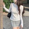 Women'S Summer Sportswear Quick-Drying Long-Sleeved Stand-Up Collar Running Tight-Fitting Sun Protection Top