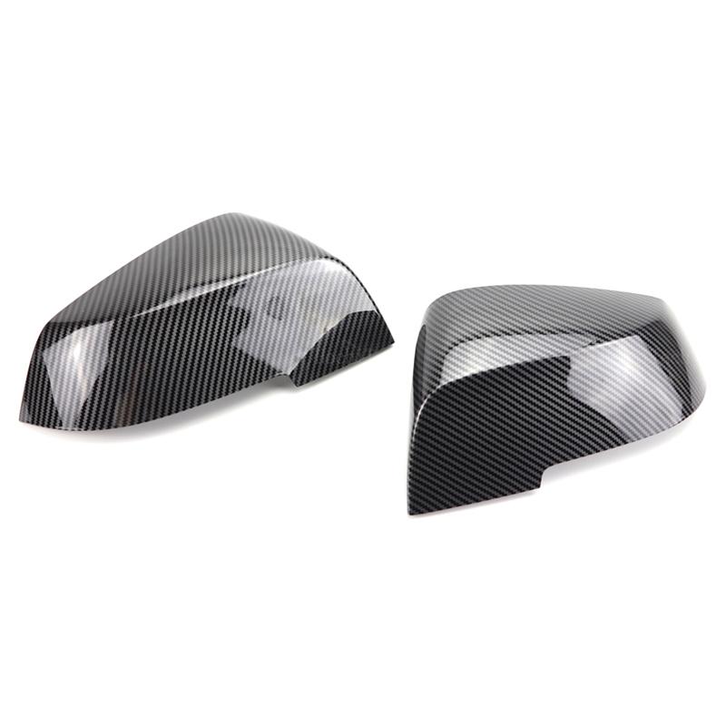 2x Side Mirror Covers Styling Carbon Pattern Black for BMW Series 1 2 3 4 X M 220i 328i 420i F20 F21 F22 F23 F30 F32 F33 F36 X1