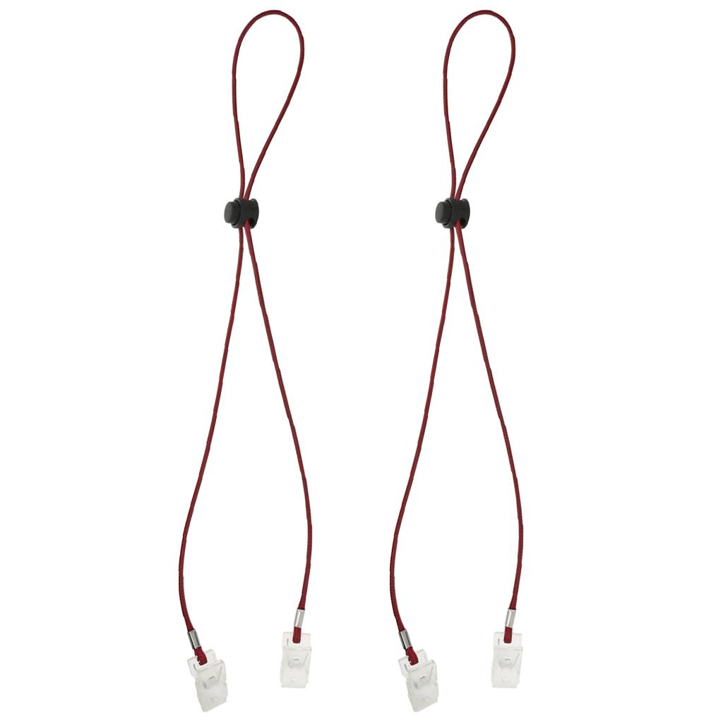 Flexible Napkin Chains, Neck , Holder for Elderly Kids, Adjustable (4 Pack)