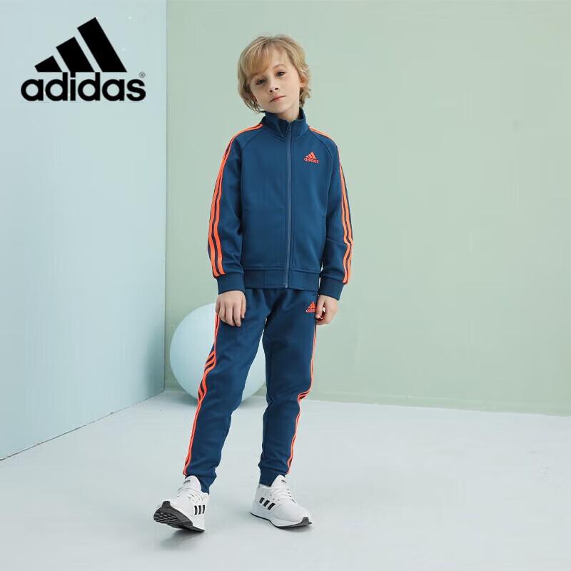 Adidas Детский классический спортивный костюм с 3 полосками 116