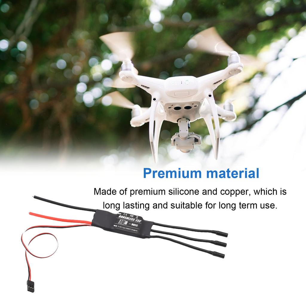 30A ESC 3.5mm Banana Female Plug Brushless Motor Electric Speed Controller for 3 to 4s Lipo Batteries UBEC for RC Multi Axis Airplane Helicopter