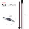 10 perechi 2/3/4/5pin SM JST 15cm cablu conector mamă/mascul pentru bandă LED RGB 5050 3528 WS2801 APA02 WS2815 WS2813