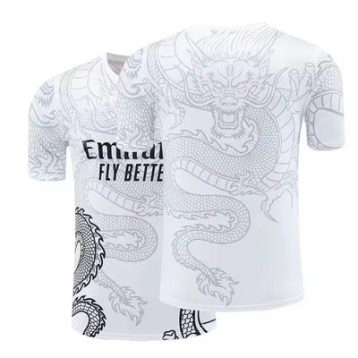 Popular Design 3D Printed Chinese Dragon Crew Neck Short Sleeve T-shirt Men Casual Summer T-Shirt Vacation Resorts Tee Tops