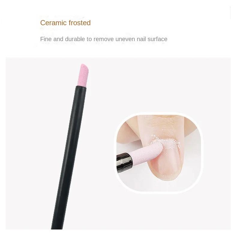 Quartz Stone Nail Pusher Scrub Pen Cuticle Remover Dead Skin Pusher Trimmer Professional Nail Art Care Manicure Tools
