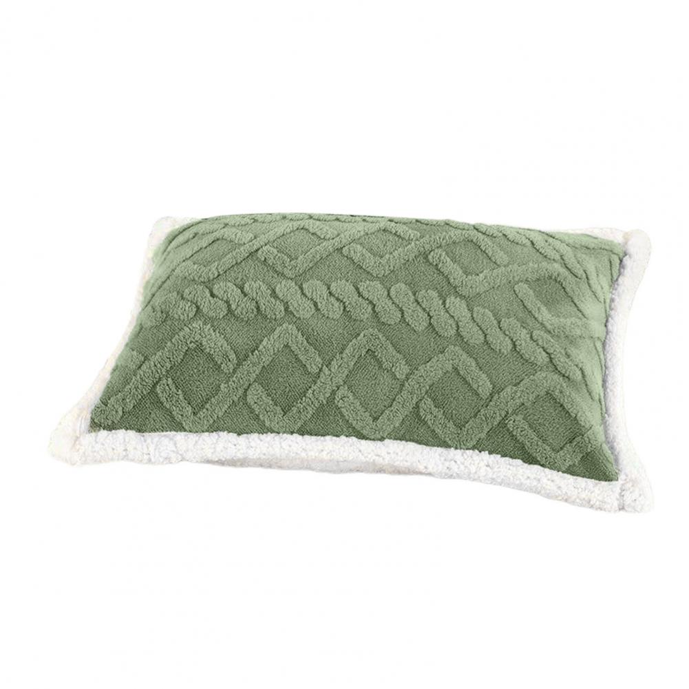 1Pc/2Pcs Stylish Cushion Cover Winter Warm Pillow Cover Double-Sided Fuzzy Pillowcase Pillow Protector for Bedroom Decoration