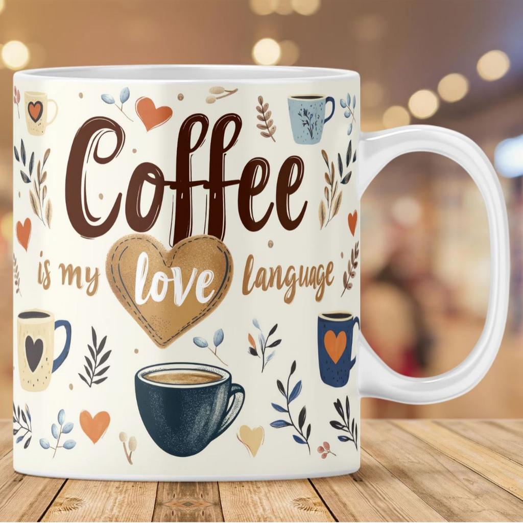 New Coffee Is My Love Language Coffee Ceramic Coffee Mug Tea Mug Gift