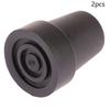 19Mm Antiskid Rubber Crutch Tip Pad Durable Rubber Anti-Slid Heavy Duty Canes Replacement For Walking Stick Crutch