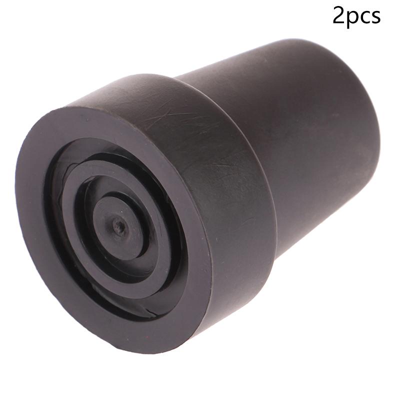 19Mm Antiskid Rubber Crutch Tip Pad Durable Rubber Anti-Slid Heavy Duty Canes Replacement For Walking Stick Crutch