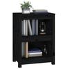 VidaXL Bibliothèque Noir 50x35x68 cm Bois de pin massif 821703