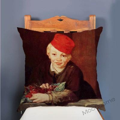 Edouard Manet World Famous Oil Painting Olympia Young Girls The Lunch Impressionism Sofa Pillow Case Gallery Art Cushion Cover