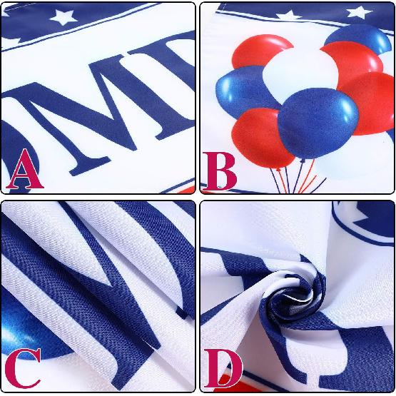 Blulu Welcome Home Banner Decoration 71 x 15.7 Inches Large Welcome Back Home Yard Sign for Outdoor Memorial Day Patriotic Labor Day Homecoming