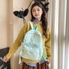 Schoolbag Schoolbag Female College Student Simple Cute Girl Backpack Junior High School Girl Small Fresh Backpack Air Cushion Strap