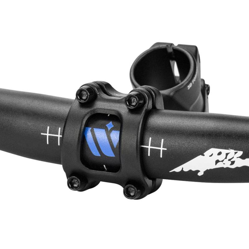 90mm Bicycle Handlebar Stem Heightened Shock Resistant Hollow 45 Degrees Aluminum Alloy Riser Clamp