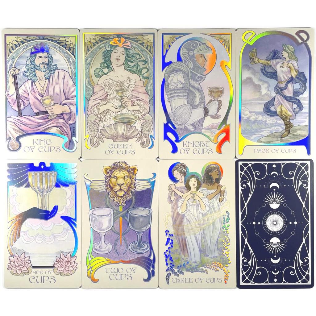 Ethereal Visions Luna Edition Tarot Waite Tarot Japanese Instruction Manual Authentic I.I.J. Tarot Cards, Edition, Reading, Included,