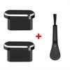 Protective C-shaped Charging Port Cover with Cleaning Brush - Suitable for iPhone 15