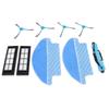 9 Pcs Vacuum Parts Replacement Main Brush Side Brush Filter Mop Vacuum Cleaner Accessories Kit for Conga 3090
