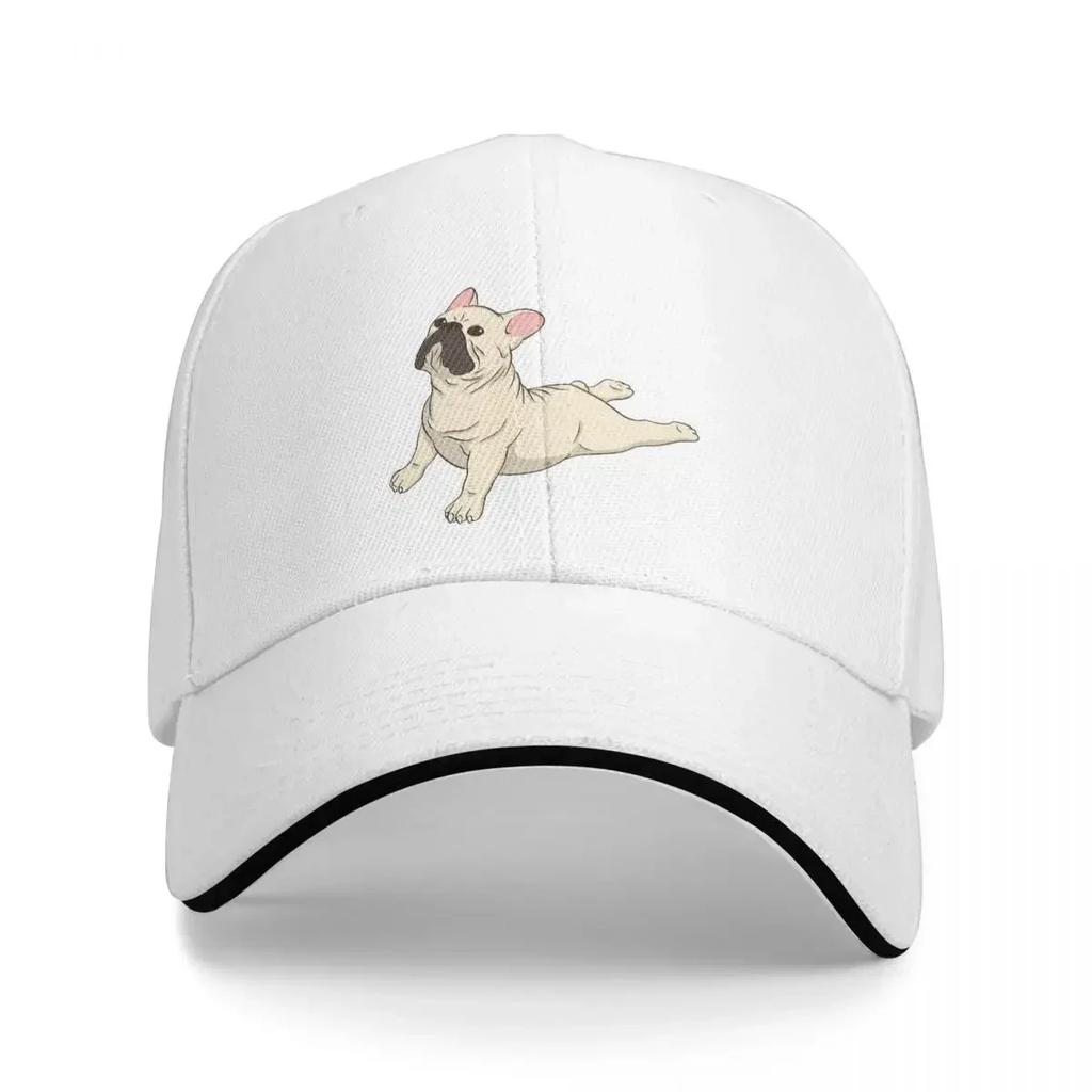 Yoga French Bulldog Pet Dog Lover Cycling Cap Sun Visor Hip Hop Caps Cowboy Hat Peaked Hats