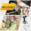 12 Pack Tool Lanyard with Single Metal Buckle and Loop End Yellow